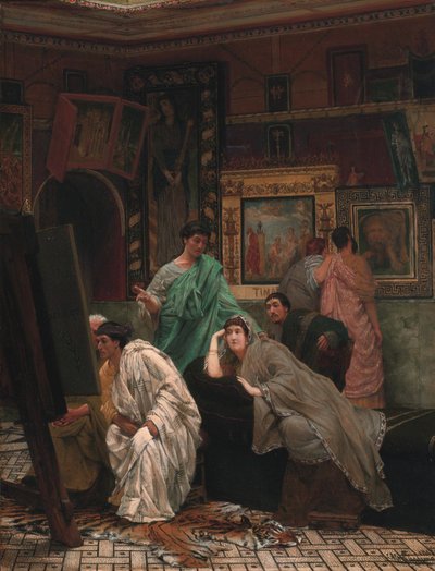 Eine Sammlung von Bildern zur Zeit des Augustus von Lawrence Alma Tadema